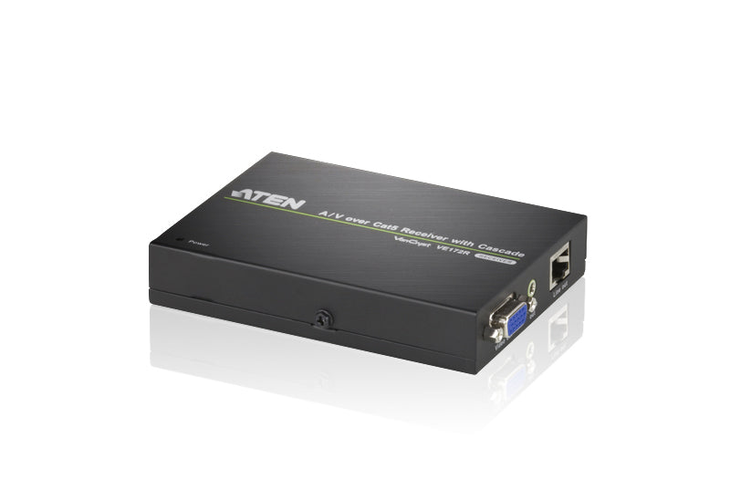 Aten A/V Over Cat 5 Receiver with Cascade for VS1204T/1208T. Cascade up to 10 level Aten A/V Over Cat 5 Receiver with Cascade for VS1204T/1208T. Cascade up to 10 level